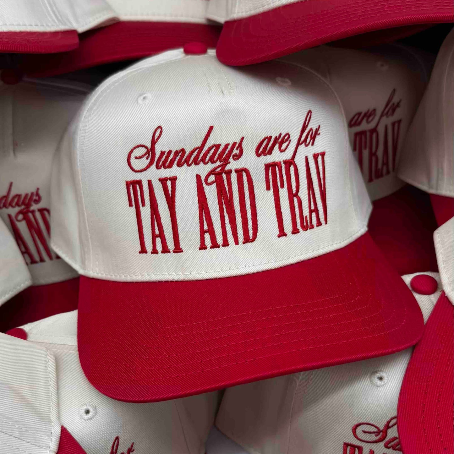 Sundays are for Tay and Trav Vintage Trucker